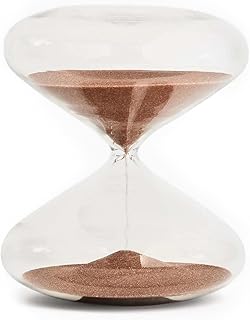 Mindful Focus 30-Minute Hourglass Sand Timer, Desk Timer for Productivity and Time Management, Minimalist Hourglass Timer, Hour Glasses Decorative Gifts, 3.3 (L) x 2.9 (W) inches - Intelligent Change