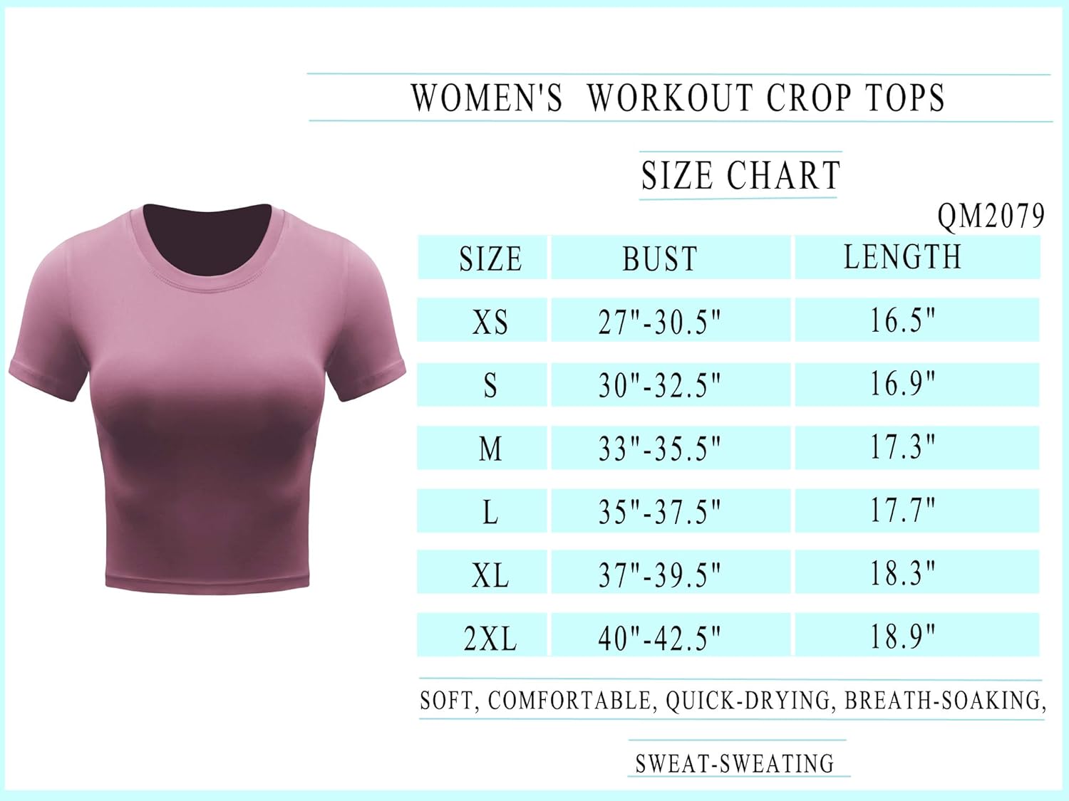 CADMUS Workout Crop Tops Women Racerback Dry Fit Athletic Shirts Short Sleeve 3 Piecese-2