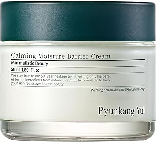 Pyunkang Yul [PKY] Calming Moisture Barrier Cream Instantly Soothes Sensitive Skin, Hyaluronic Acid & Ceramide for Hydration, Vegan, Korean Skincare (1.69 Fl. Oz, 50ml)