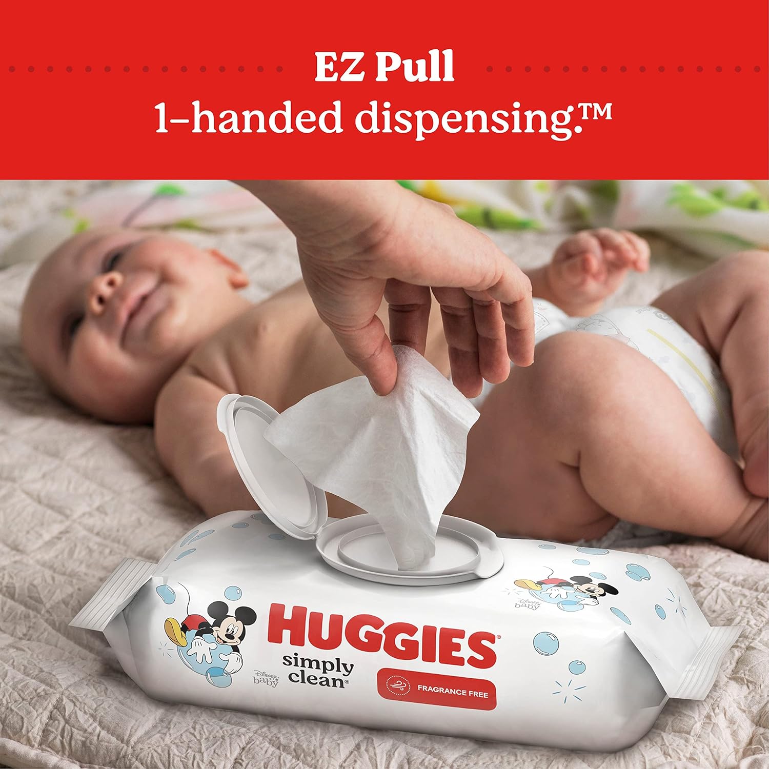 Huggies Simply Clean Fragrance-Free Baby Wipes, Unscented Diaper Wipes, 11 Flip-Top Packs (704 Wipes Total)-6