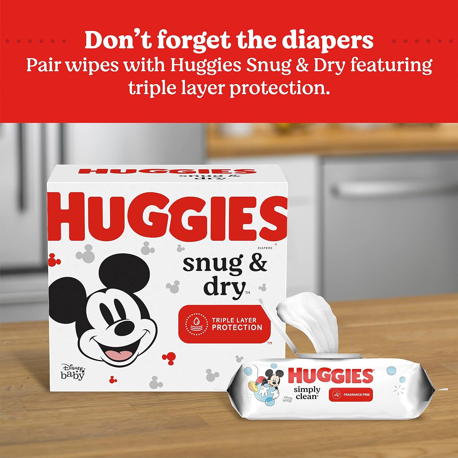 Huggies Simply Clean Fragrance-Free Baby Wipes, Unscented Diaper Wipes, 11 Flip-Top Packs (704 Wipes Total)-7