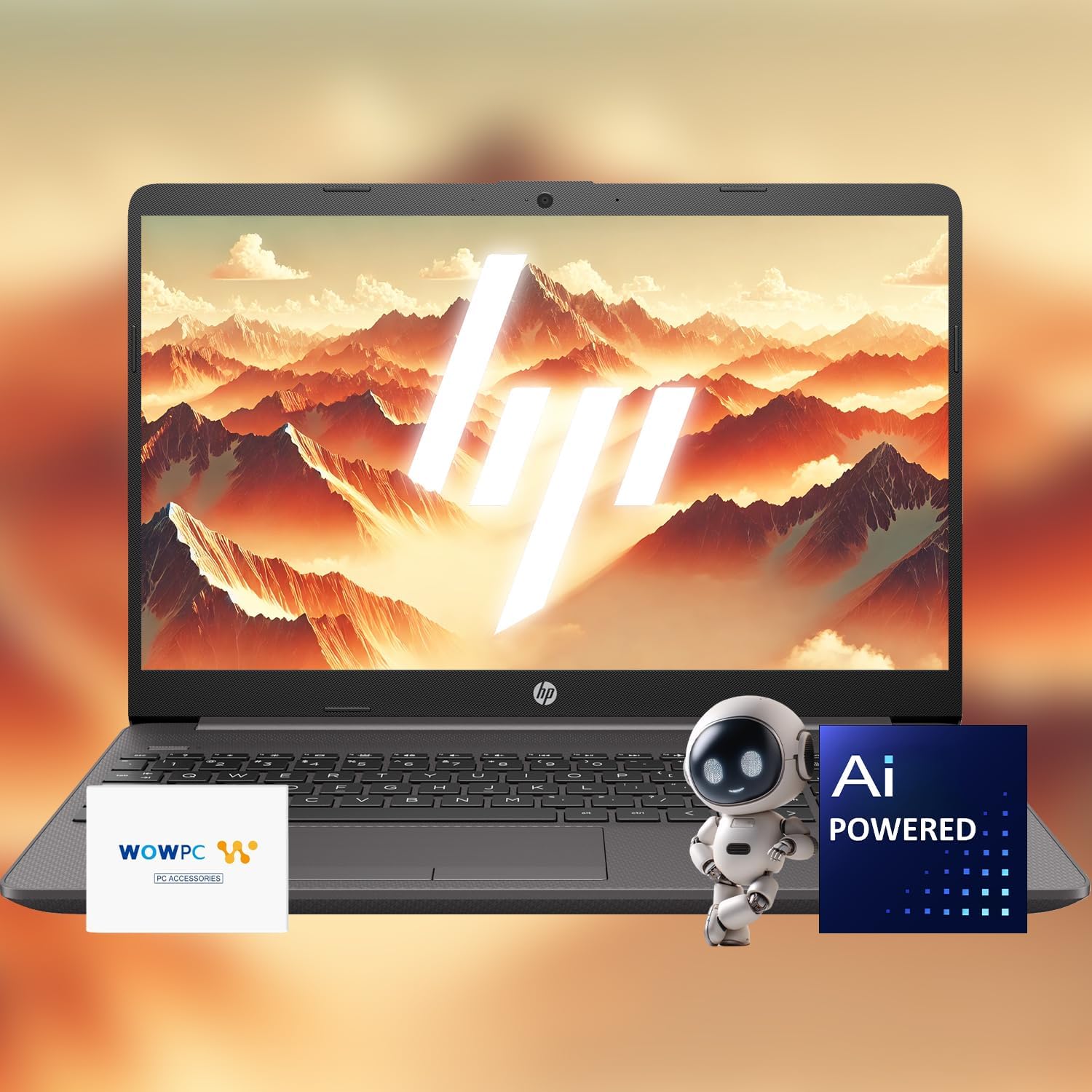 HP 15 Slim Copilot Ready AI Laptop • 16GB RAM • 1TB Storage (512GB SSD + 512GB External Hard Drive) • AMD AI-Powered Processor • 15.6 FHD Display • Long Battery Life • Windows 11 Pro • w/WOWPC Bundle-0