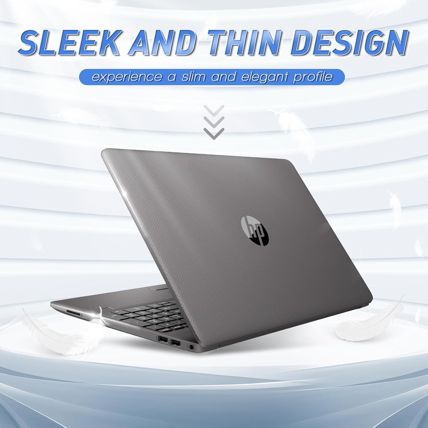 HP 15 Slim Copilot Ready AI Laptop • 16GB RAM • 1TB Storage (512GB SSD + 512GB External Hard Drive) • AMD AI-Powered Processor • 15.6 FHD Display • Long Battery Life • Windows 11 Pro • w/WOWPC Bundle-1