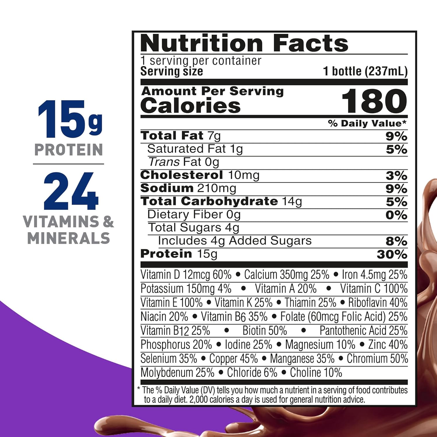 BOOST Women Balanced Nutritional Drink, Rich Chocolate, 8 fl oz (Pack of 24)-1