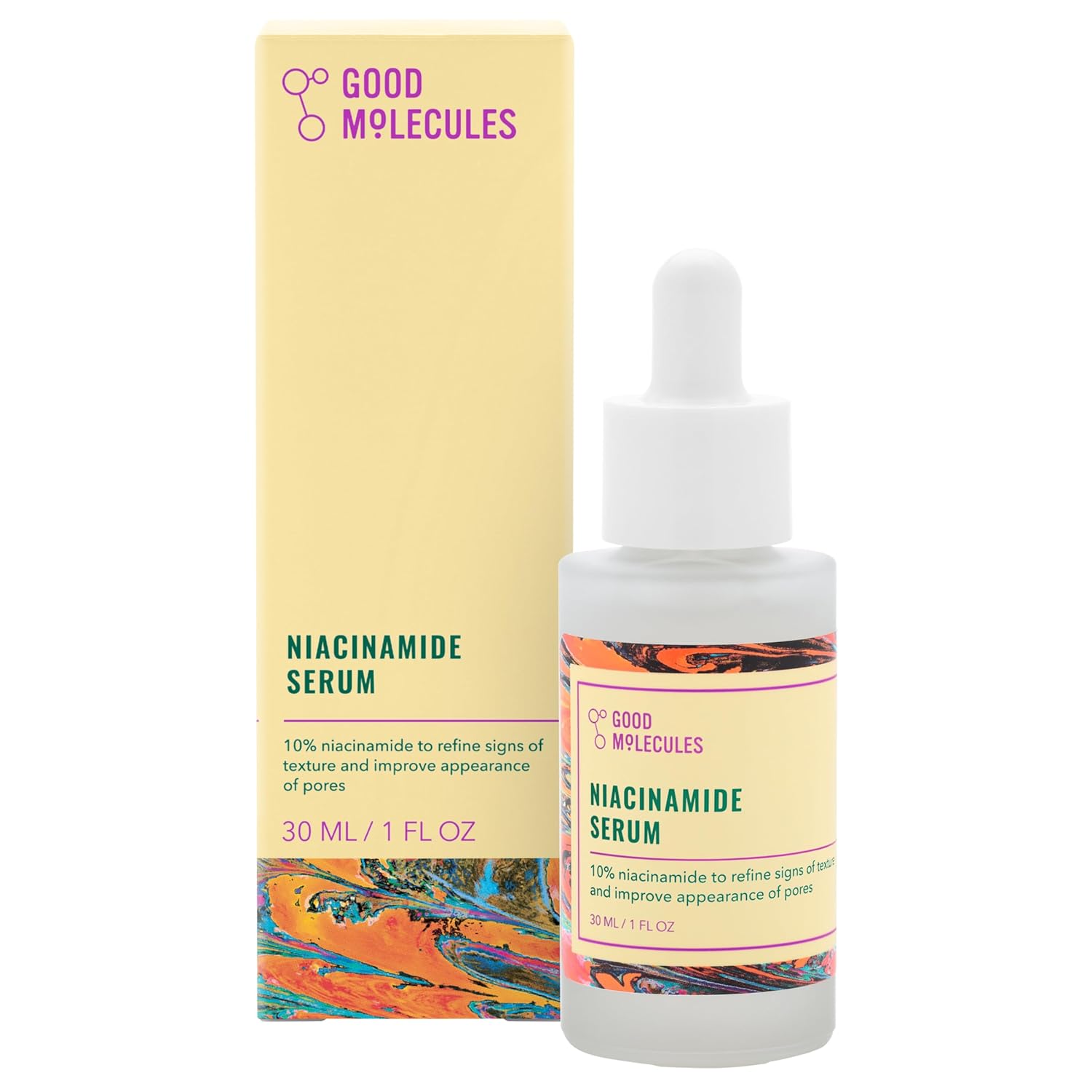 Good Molecules Niacinamide Serum - 10% Niacinamide Balancing B3 Facial Serum for Acne, Tone, Texture - Brightening and Hydrating Skincare for Face-0