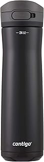 Contigo Jackson Chill 2.0 Stainless Steel Water Bottle with AUTOPOP Lid, 24oz, Licorice