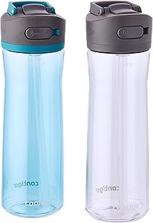 Contigo Ashland 2.0, 24oz., Water Bottle with AUTOSPOUT Lid, 2 Pack, Juniper/Sake