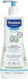 Mustela Baby Gentle Cleansing Gel - Baby Hair & Body Wash - with Natural Avocado fortified with Vitamin B5 - Biodegradable Formula & Tear-Free - 1 or 2-Pack - Various Sizes