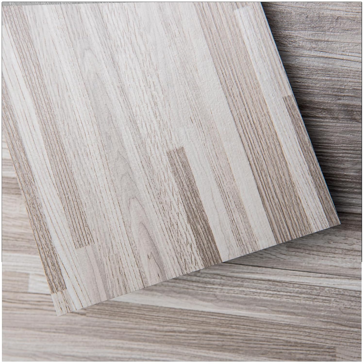 Art3d Peel and Stick Floor Tile Vinyl Wood Plank 36-Pack 54 Sq.Ft, Dusty Grey, Rigid Surface Hard Core Easy DIY Self-Adhesive Flooring-0