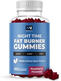 Night Time Fat Burner Gummies, Sleep Support & Weight Loss Supplement | Slimming Hunger Suppressant & Metabolism Booster, Shred Belly Fat While You Sleep | Nighttime Diet Gummies for Women & Men 60ct