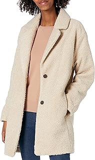 Amazon Essentials Women's Teddy Bear Fleece Oversized-Fit Lapel Jacket (Previously Daily Ritual)