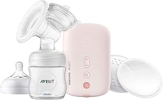 PHILIPS AVENT Single Electric Breast Pump Advanced, with Natural Motion Technology, SCF391/61, Pink