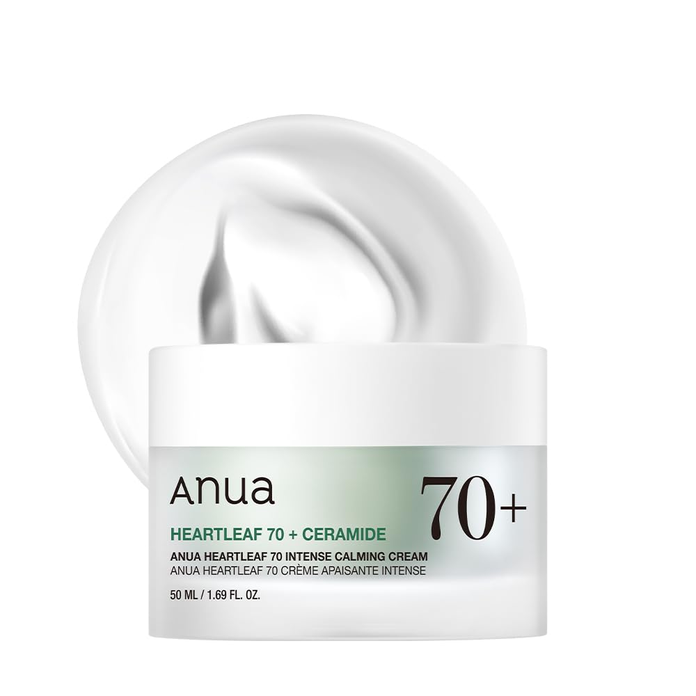 ANUA Heartleaf 70 Intense Calming Cream with Ceramide, Panthenol, Heartleaf extract, Korean Skin care - (50ml /1.69Fl. Oz)-0