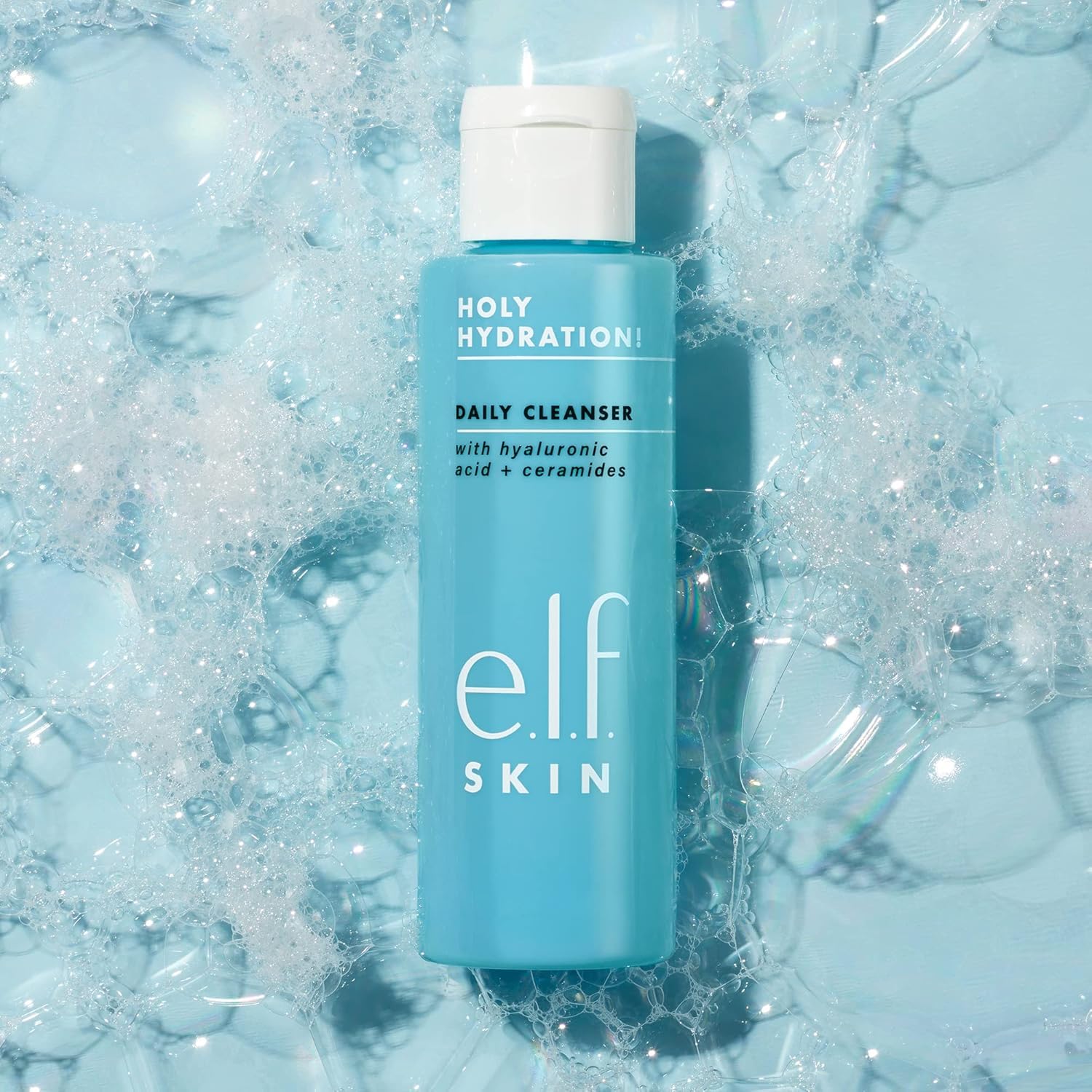 e.l.f. Holy Hydration! Daily Cleanser, Face Cleanser For Washing Away Excess Oil, Impurities & Makeup, Made With Hyaluronic Acid, Vegan & Cruelty-Free-1