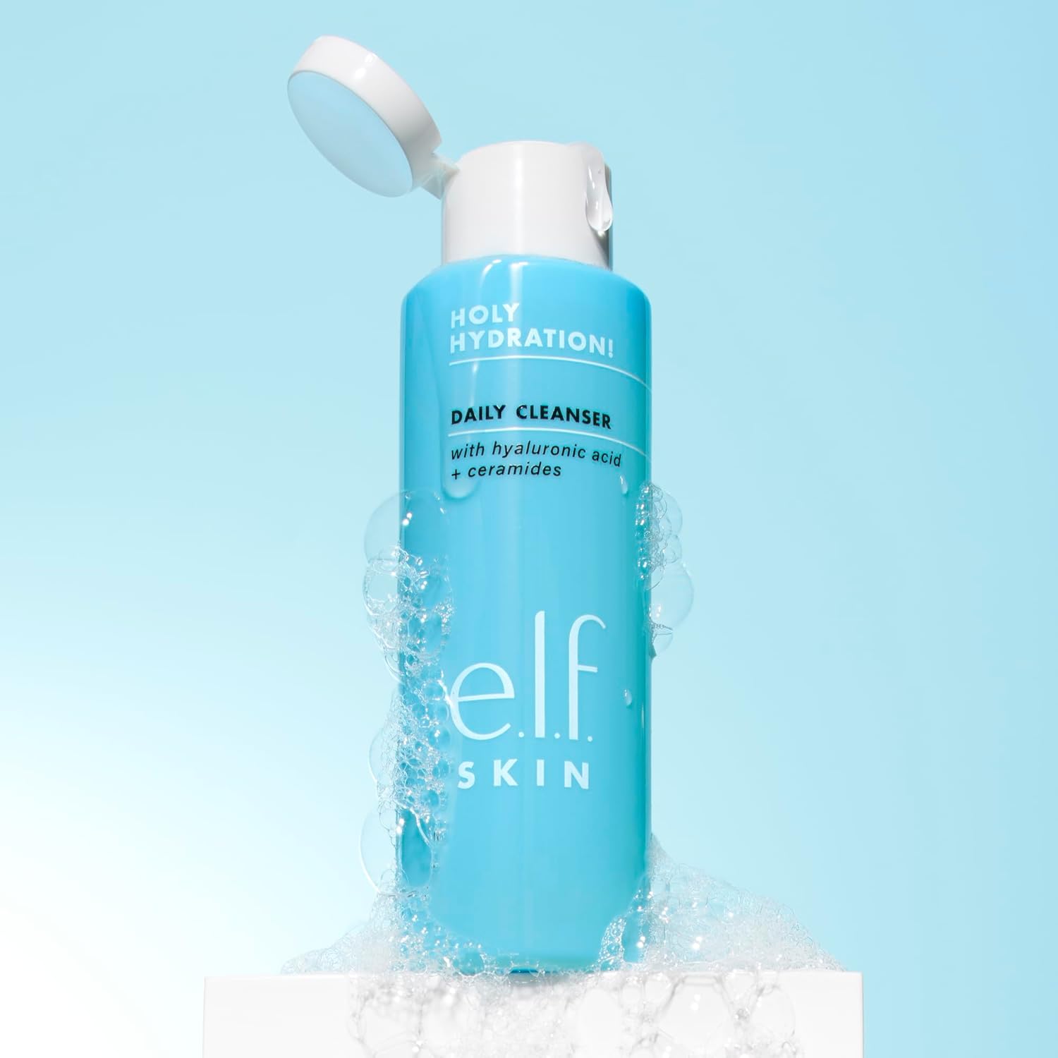 e.l.f. Holy Hydration! Daily Cleanser, Face Cleanser For Washing Away Excess Oil, Impurities & Makeup, Made With Hyaluronic Acid, Vegan & Cruelty-Free-2