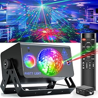 Party Lights Dj Disco Ball Light, LED Stage Strobe Lights Sound Activated with Remote Control for Xmas Club Bar Parties Holiday Christmas Birthday Wedding Home Decoration