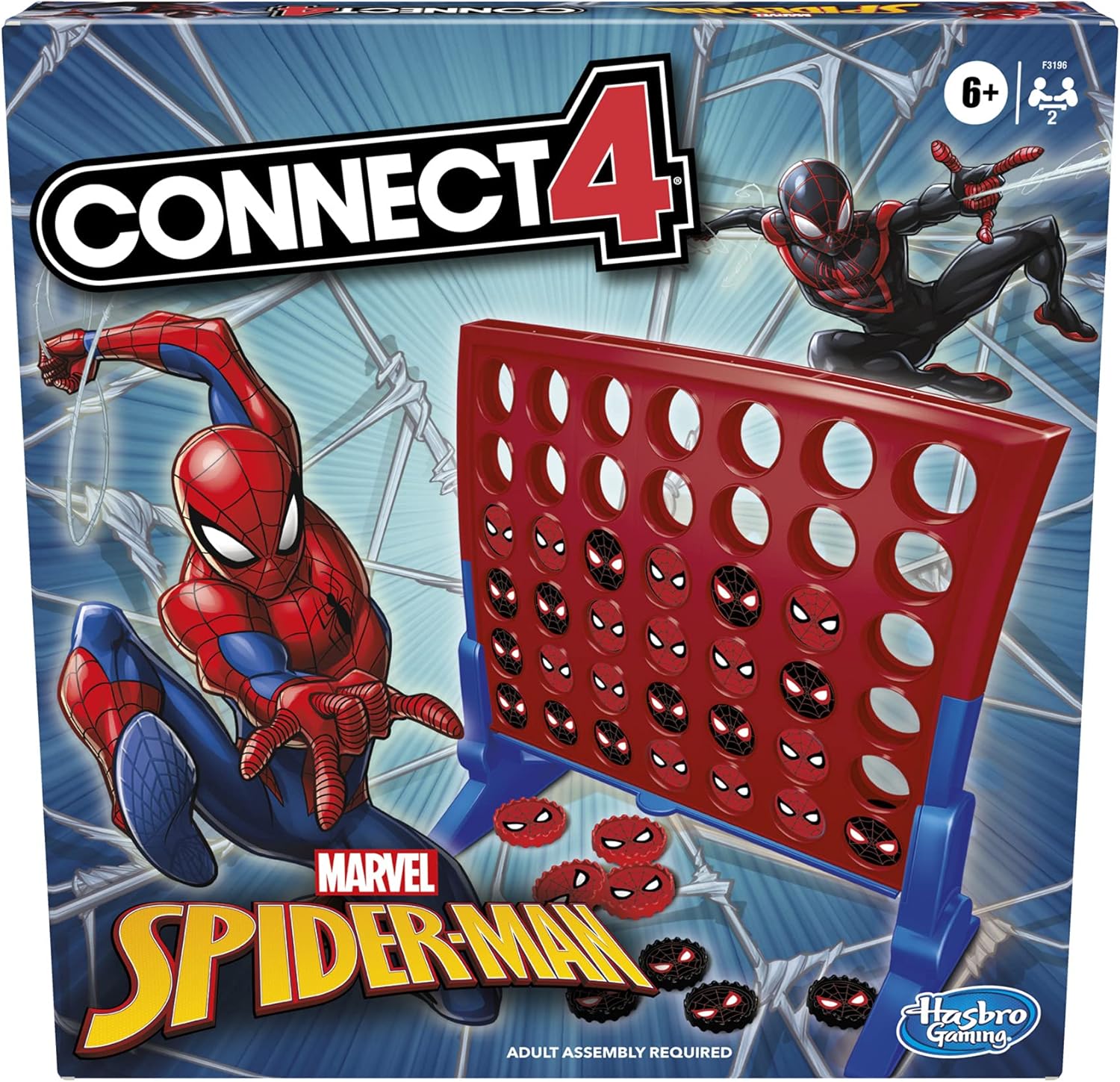 Hasbro Gaming Connect 4 Marvel Spider-Man Edition, Strategy Board Game for 2 Players, Ages 6 and Up (Amazon Exclusive)-0