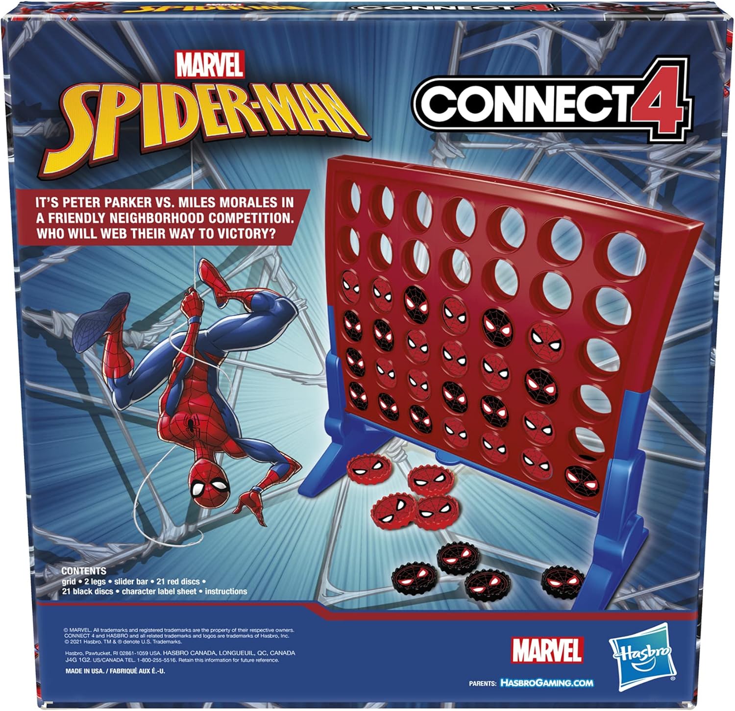 Hasbro Gaming Connect 4 Marvel Spider-Man Edition, Strategy Board Game for 2 Players, Ages 6 and Up (Amazon Exclusive)-1