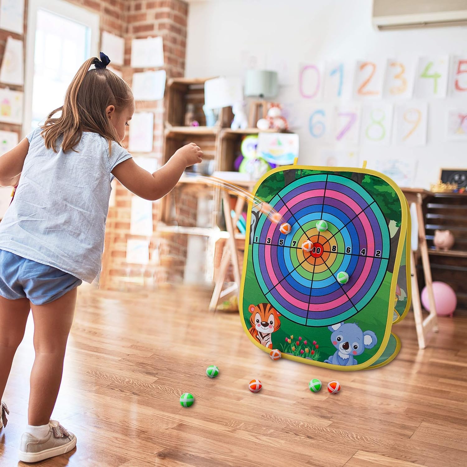 Animal Bean Bag Toss Game Toy Outdoor Toss Game, Family Party Party Supplies for Kids, Gift for Boys Birthday or Christmas for Toddlers Ages 3 4 5 6 Year Old-5