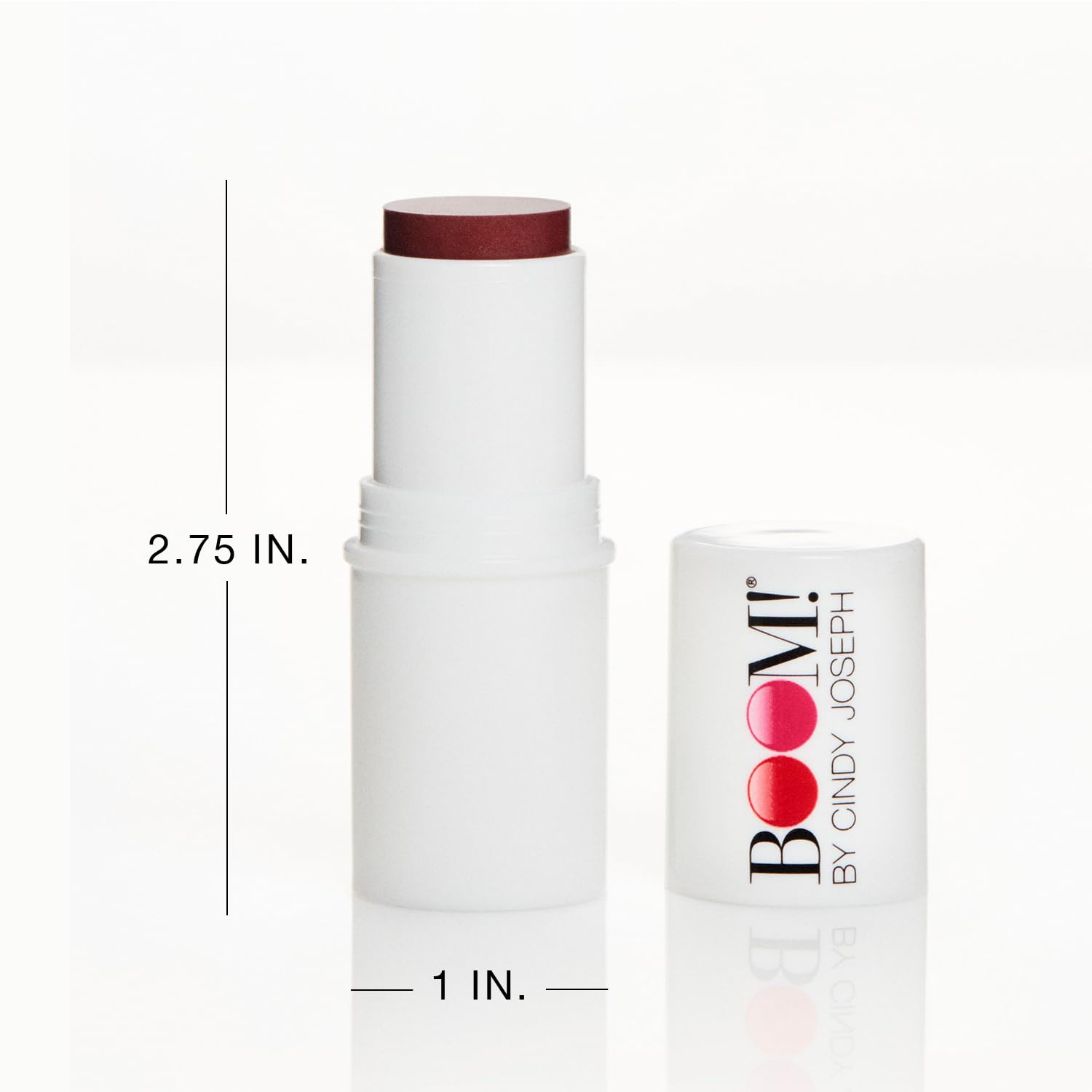 BOOM Beauty Boom Stick Berry: 3-in-1 Cream Blush Stick for Eyes, Lips & Cheek, Long-Wearing Blendable & Building Color Vegan Lipstick Pen for All Skin-8