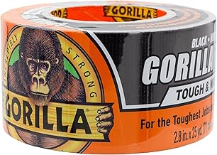 Gorilla Tough & Wide Duct Tape, 2.88" x 25yd, Black, (Pack of 1)