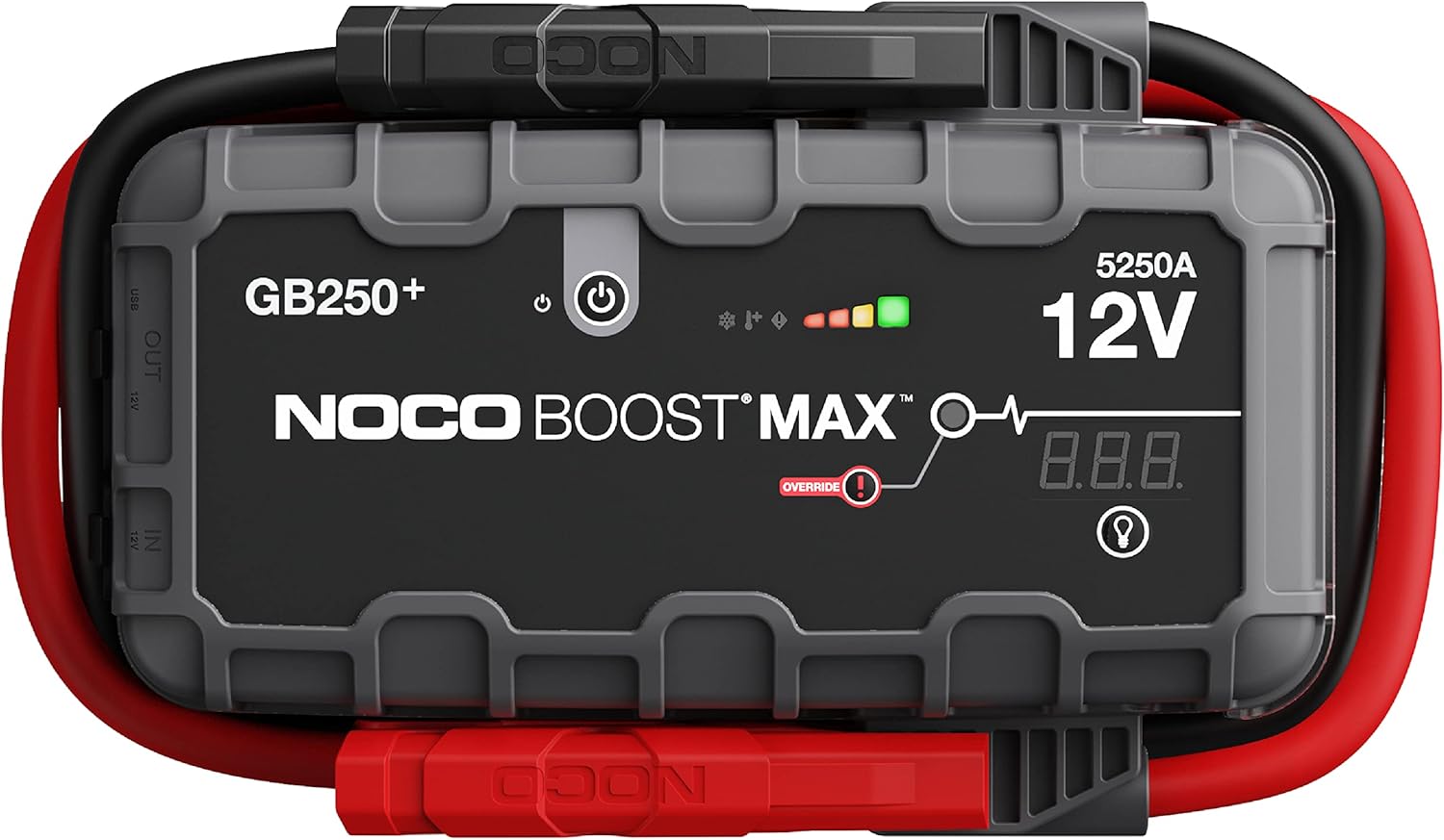 NOCO Boost Max GB250 5250 Amp 12-Volt UltraSafe Portable Lithium Jump Starter Box, Battery Booster Pack, and Commercial Jumper Cables for Gasoline and Diesel Engines Up to 16-Liters-0