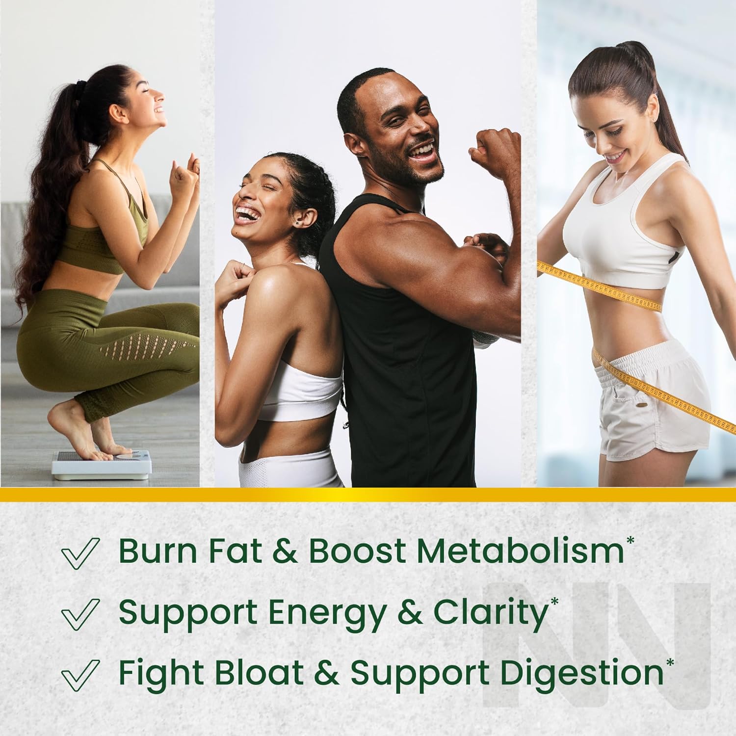 Green Tea Fat Burner Gummies for Weight Loss | Metabolism Boost & Appetite Suppressant with Green Coffee Bean Extract & Garcinia Cambogia | Pills to Burn Belly Fat for Women & Men by Nobi Nutrition-1