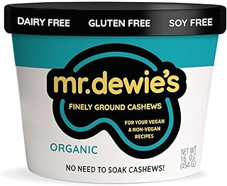 Mr. Dewie's Organic, Finely Ground, Cashew Base|Milk Concentrate|For your vegan and non-vegan recipes|Make Your Own Cashew Milk|Vegan