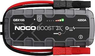 NOCO Boost X GBX155 4250A 12V UltraSafe Portable Lithium Jump Starter, Car Battery Booster Pack, USB-C Powerbank Charger, and Jumper Cables for up to 10.0-Liter Gas and 8.0-Liter Diesel Engines