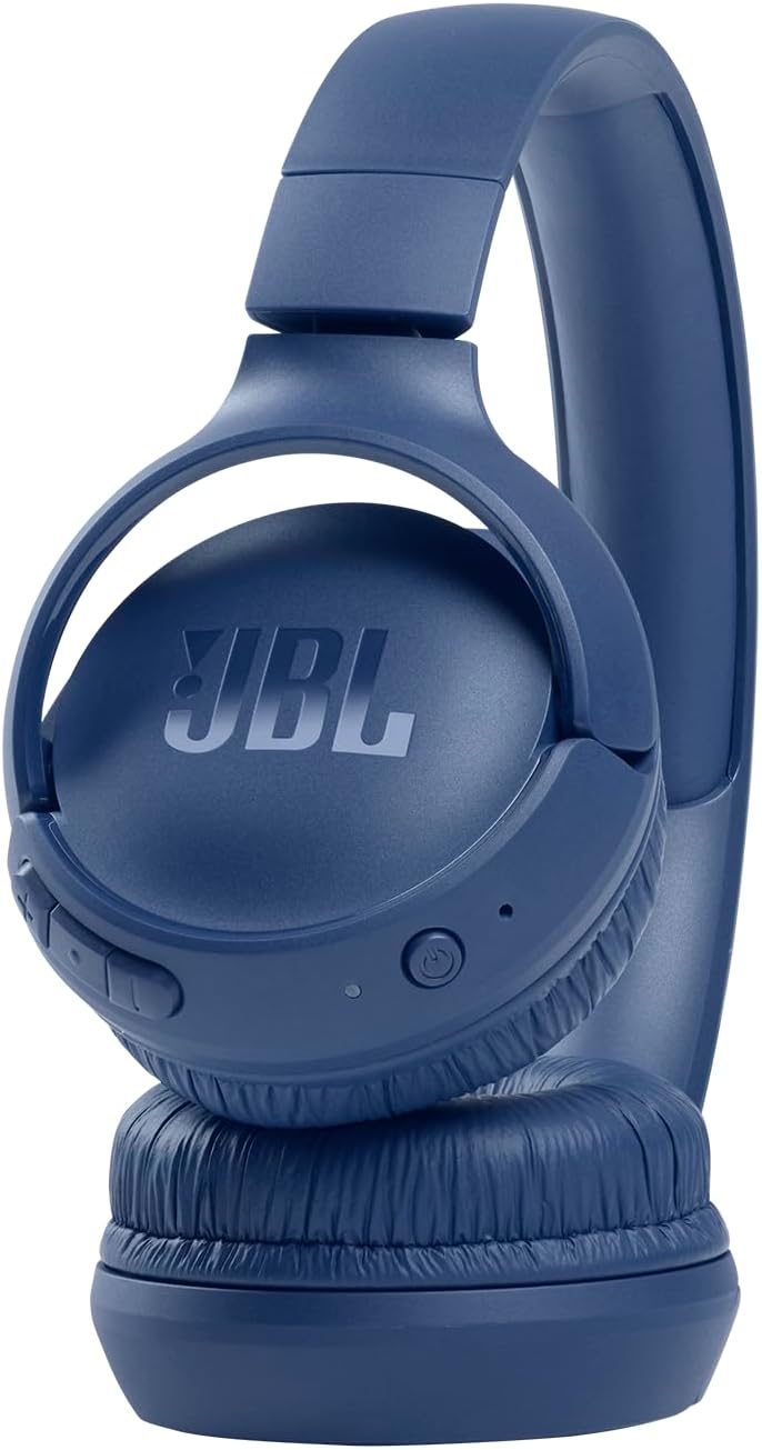 JBL Tune 510BT: Wireless On-Ear Headphones with Purebass Sound - Blue, Medium-2