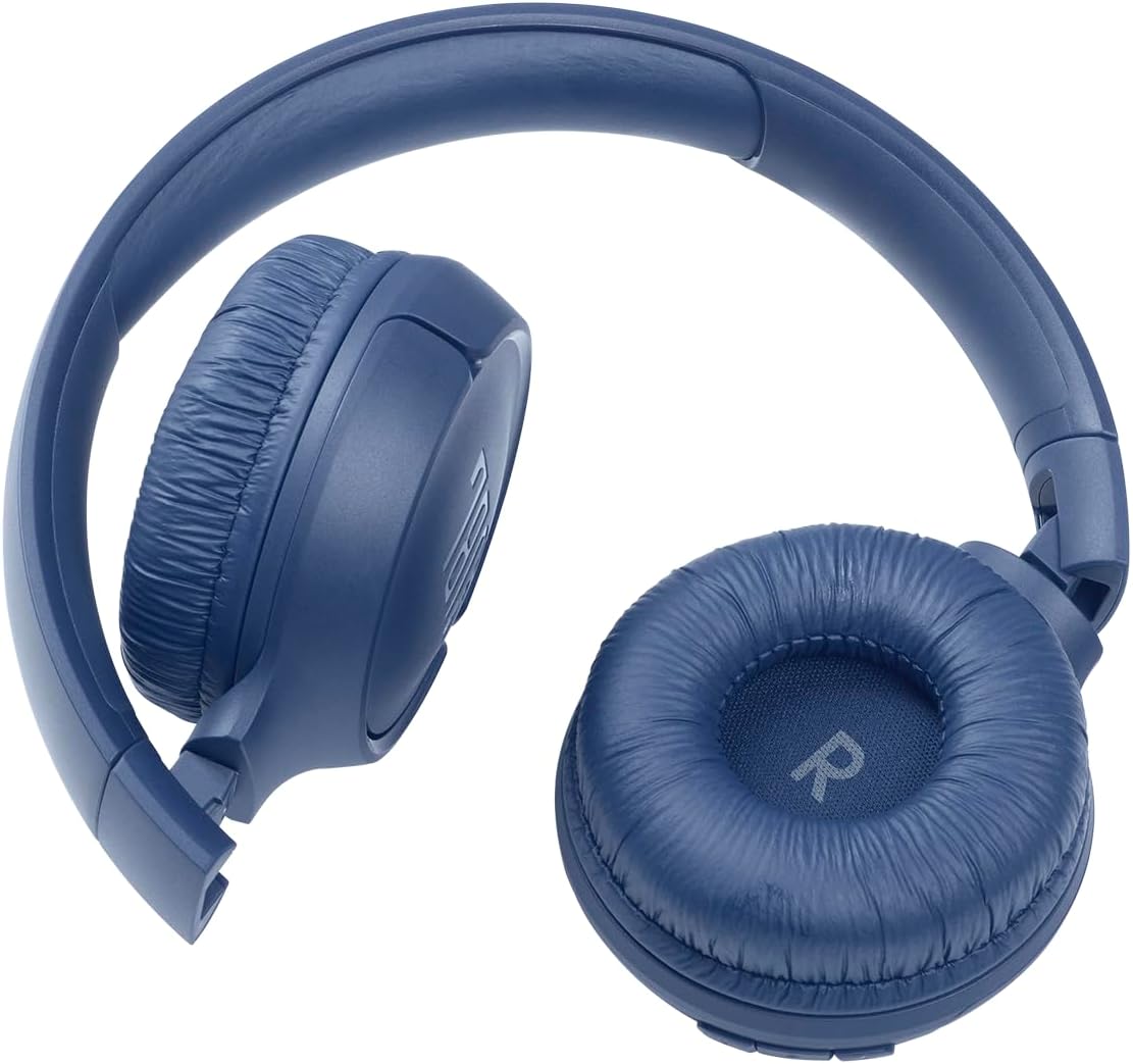 JBL Tune 510BT: Wireless On-Ear Headphones with Purebass Sound - Blue, Medium-3