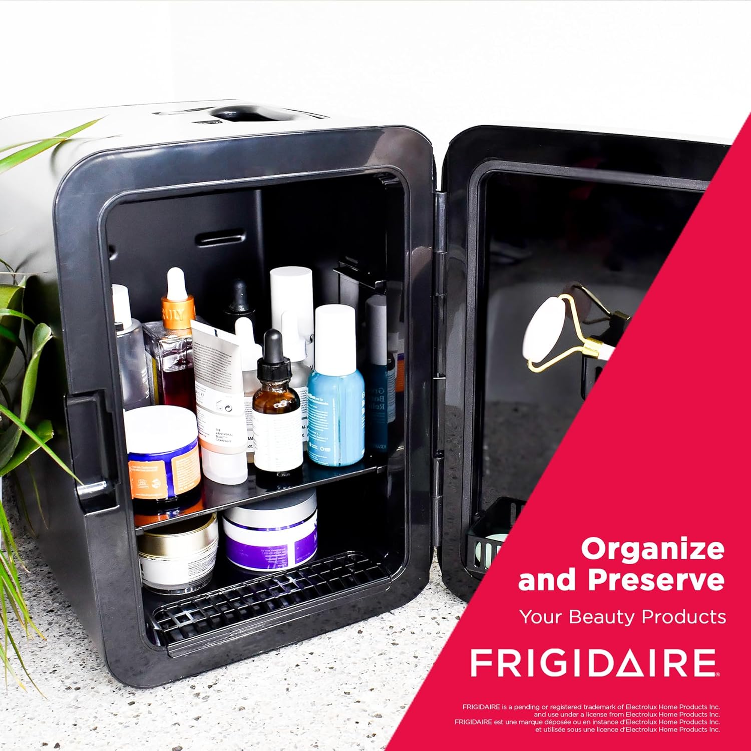 FRIGIDAIRE Portable 10L, 15-can Mini Fridge Brushed Stainless Rugged Refrigerator, EFMIS188-SS-5