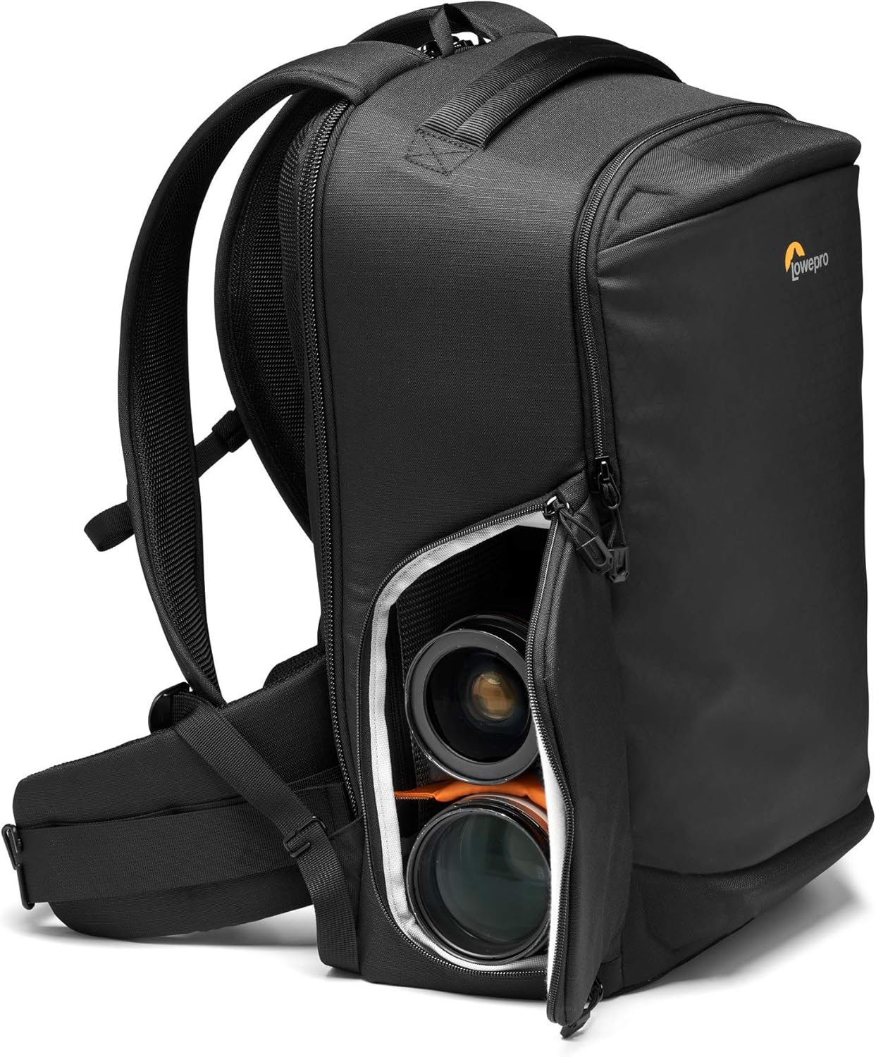 Lowepro Flipside BP 400 AW III Mirrorless and DSLR Camera Backpack - Black - with Rear Access - with Side Access - with Adjustable Dividers - for Mirrorless Like Sony α7 - LP37352-PWW-10