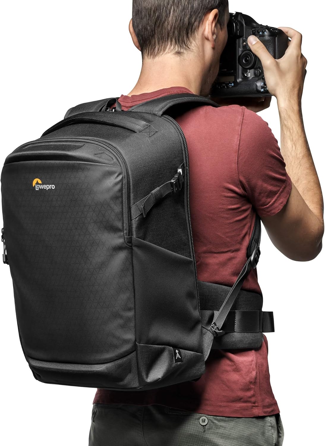 Lowepro Flipside BP 400 AW III Mirrorless and DSLR Camera Backpack - Black - with Rear Access - with Side Access - with Adjustable Dividers - for Mirrorless Like Sony α7 - LP37352-PWW-4