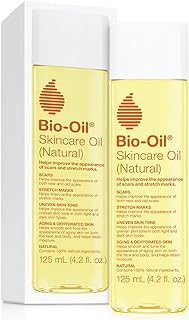 Bio-Oil Skincare Oil, Serum for Scars and Stretchmarks, Face Body Moisturizer Dry Skin, with Organic Jojoba Oil Vitamin E, Natural Rosehip For All Skin Types, 4.2 oz