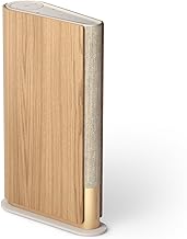 Bang & Olufsen Beosound Emerge Bookshelf Wi-Fi Speaker, Gold Tone/Light Oak