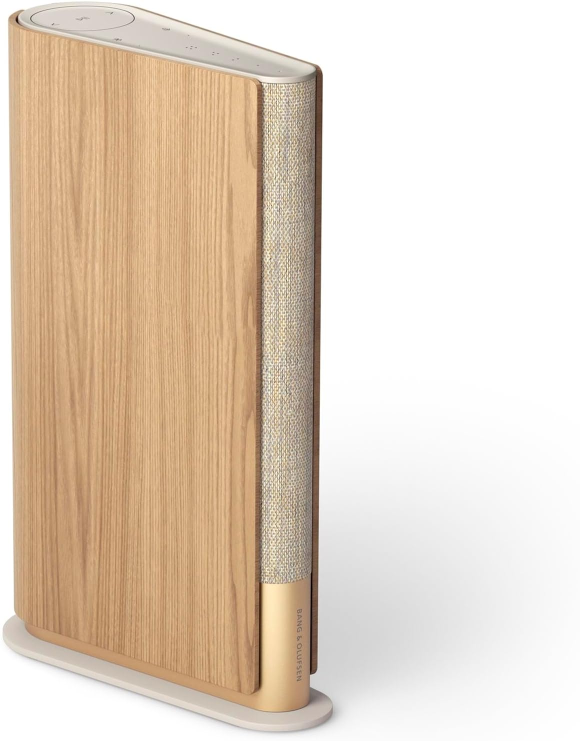 Bang & Olufsen Beosound Emerge Bookshelf Wi-Fi Speaker, Gold Tone/Light Oak-0