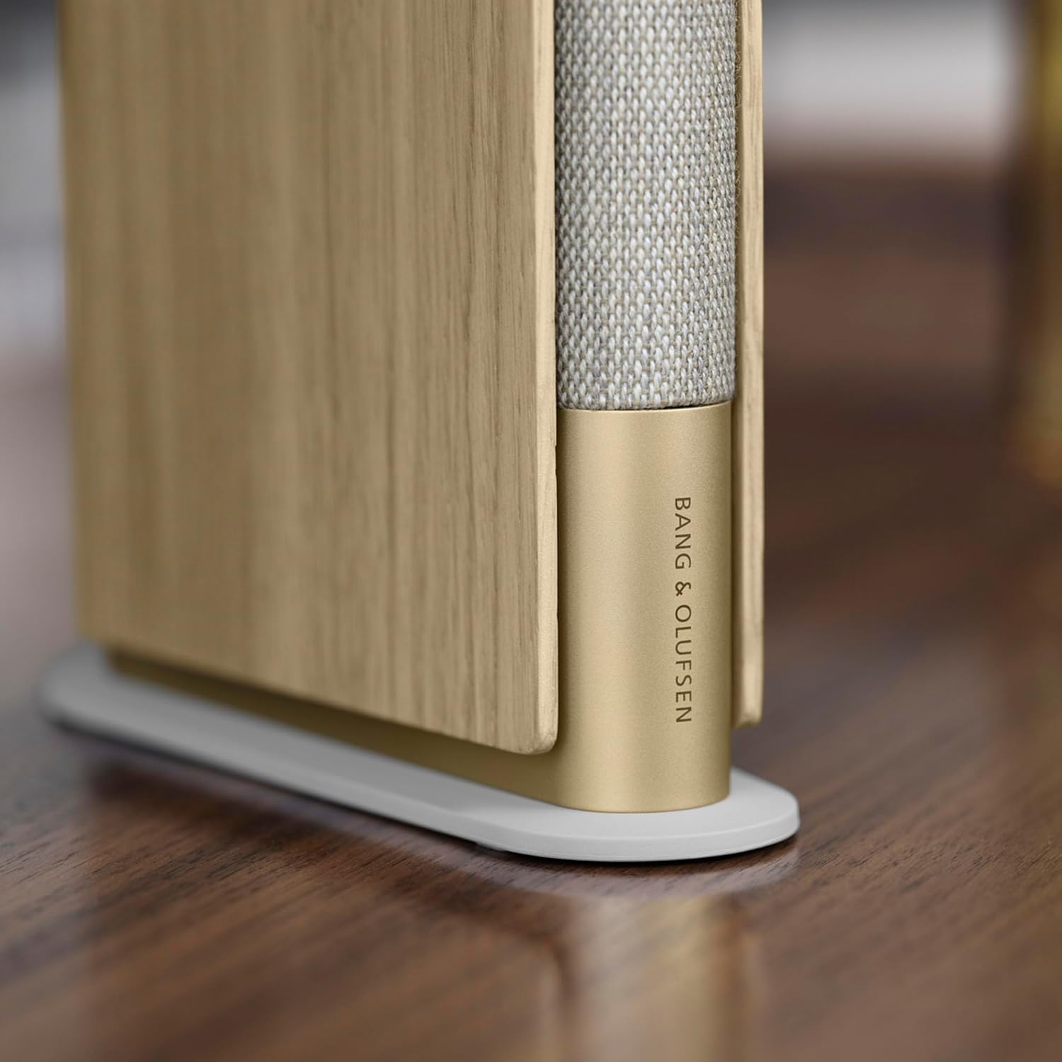 Bang & Olufsen Beosound Emerge Bookshelf Wi-Fi Speaker, Gold Tone/Light Oak-12