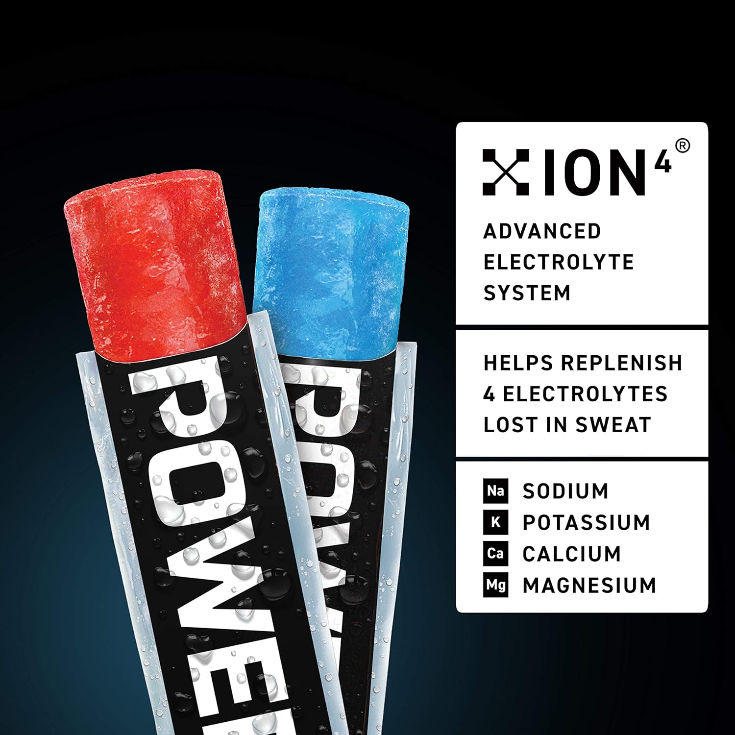 Powerade Sports Freezer Bars, 1.5 oz, Refreshing Ice Pops with Electrolytes B Vitamins, Naturally Flavored with Other Natural Flavors, Mountain Berry Blast and Fruit Punch, 70 Count-1