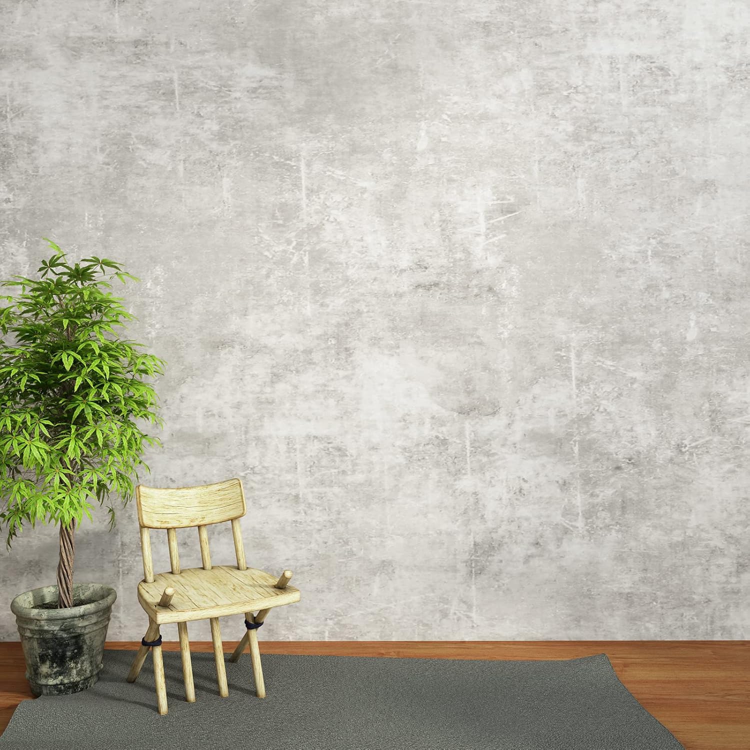 VEELIKE 15.7''x354'' Concrete Contact Paper for Countertops Waterproof Light Concrete Wallpaper Texture Peel and Stick Concrete Wall Paper Self Adhesive Cement Murals Removable for Cabinets Furniture-3