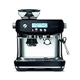 Breville the Barista Pro Espresso Machine with Grinder & Milk Frother, Espresso Maker with Seconds Heat Up, Cappuccino & Latte Machine for Home, BES878BTR, Black Truffle