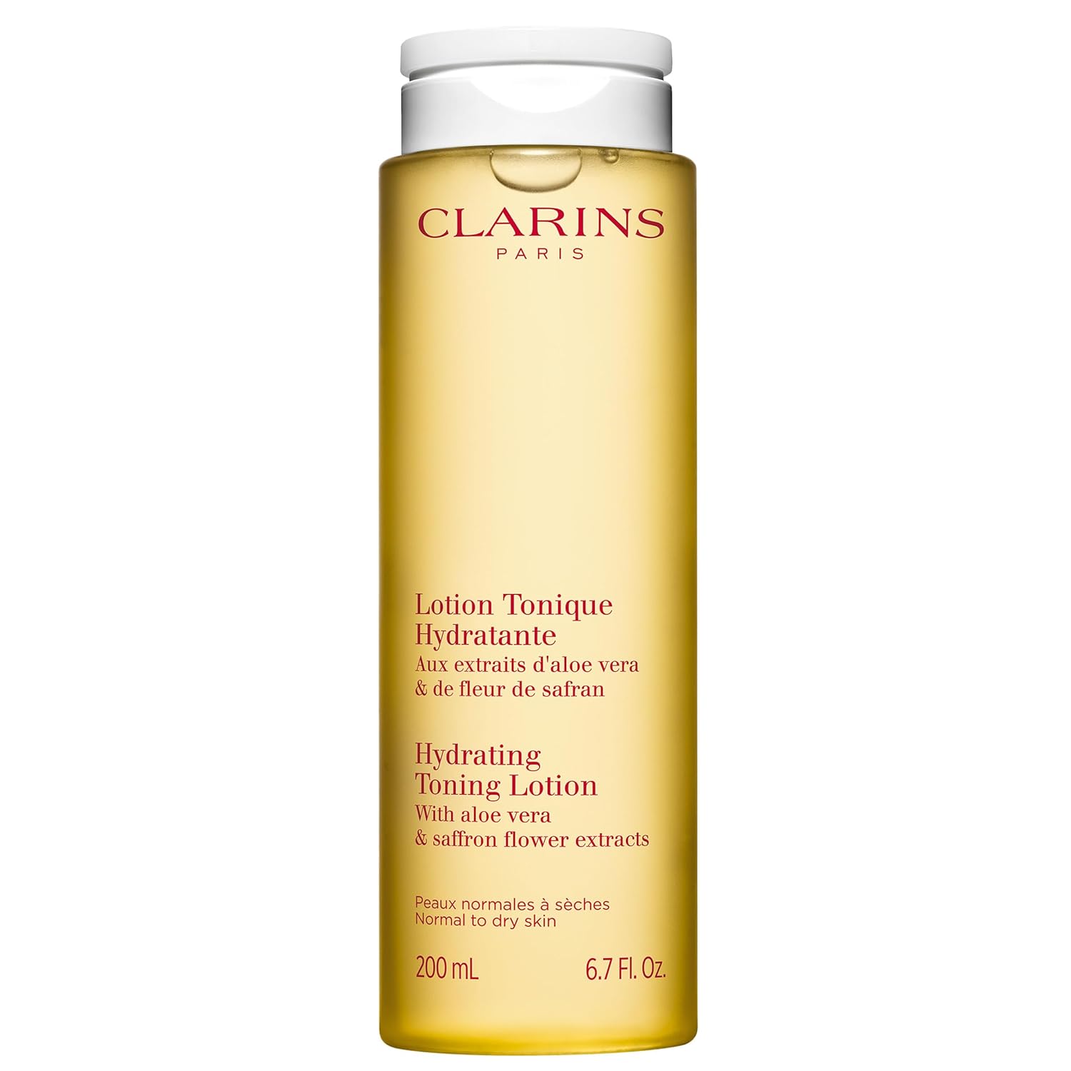 Clarins Hydrating Toning Lotion | Cleanses, Tones, Hydrates and Balances Skin's Microbiota |Plant-Based Ingredients, Including Aloe Vera | Alcohol-Free | Normal to Dry Skin Types-0