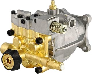 Surmountway Horizontal 3/4" Shaft Pressure Washer Pump, MAX 3400 PSI 2.5 GPM Replacement Power Washer Pumps, Brass Head Power Washer Pump Fits Honda, B&S, Homelite, Waspper etc Gas Engine Power Washer