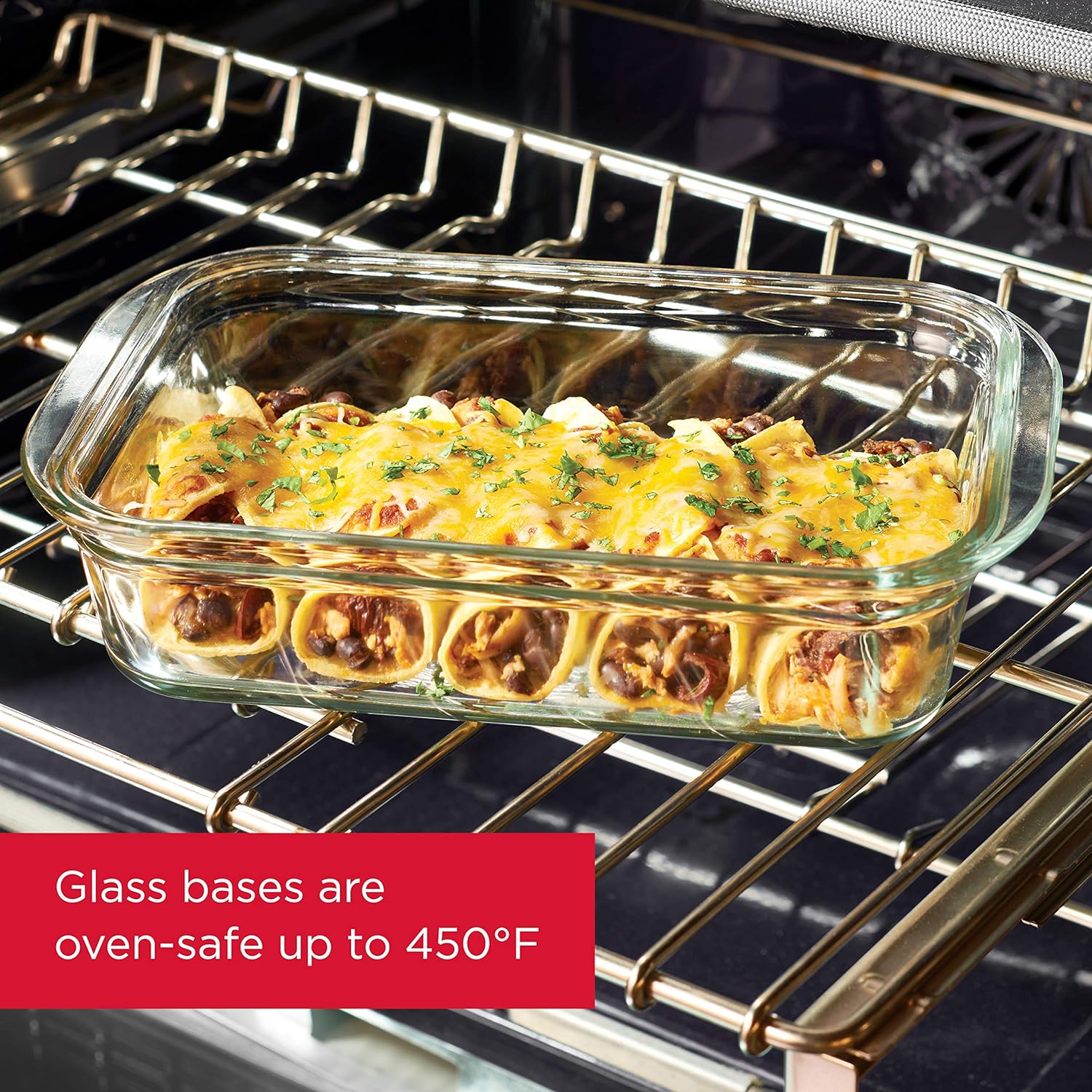 Rubbermaid Brilliance Glass Storage Food Containers with Lids (18 Pieces Total), Set of 9 (Varied Sizes), Clear, 9 Count-2