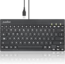 Perixx PERIBOARD-326 Wired Mini Backlit USB Keyboard with Low Profile Keys, US English Layout (11607)