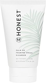 Honest Beauty Calm On Foaming Cream Cleanser for Sensitive Skin | Hyaluronic Acid + Calming Phyto-Blend | EWG Verified, Vegan + Cruelty Free | 4 fl oz