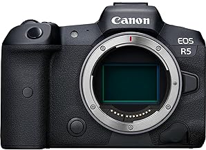 Canon EOS R5 Mirrorless Camera (Body Only), Full-Frame Hybrid Camera, 8K Video, 45 Megapixel CMOS Sensor, DIGIC X Image Processor, Up to 12 FPS, RF Mount, Black