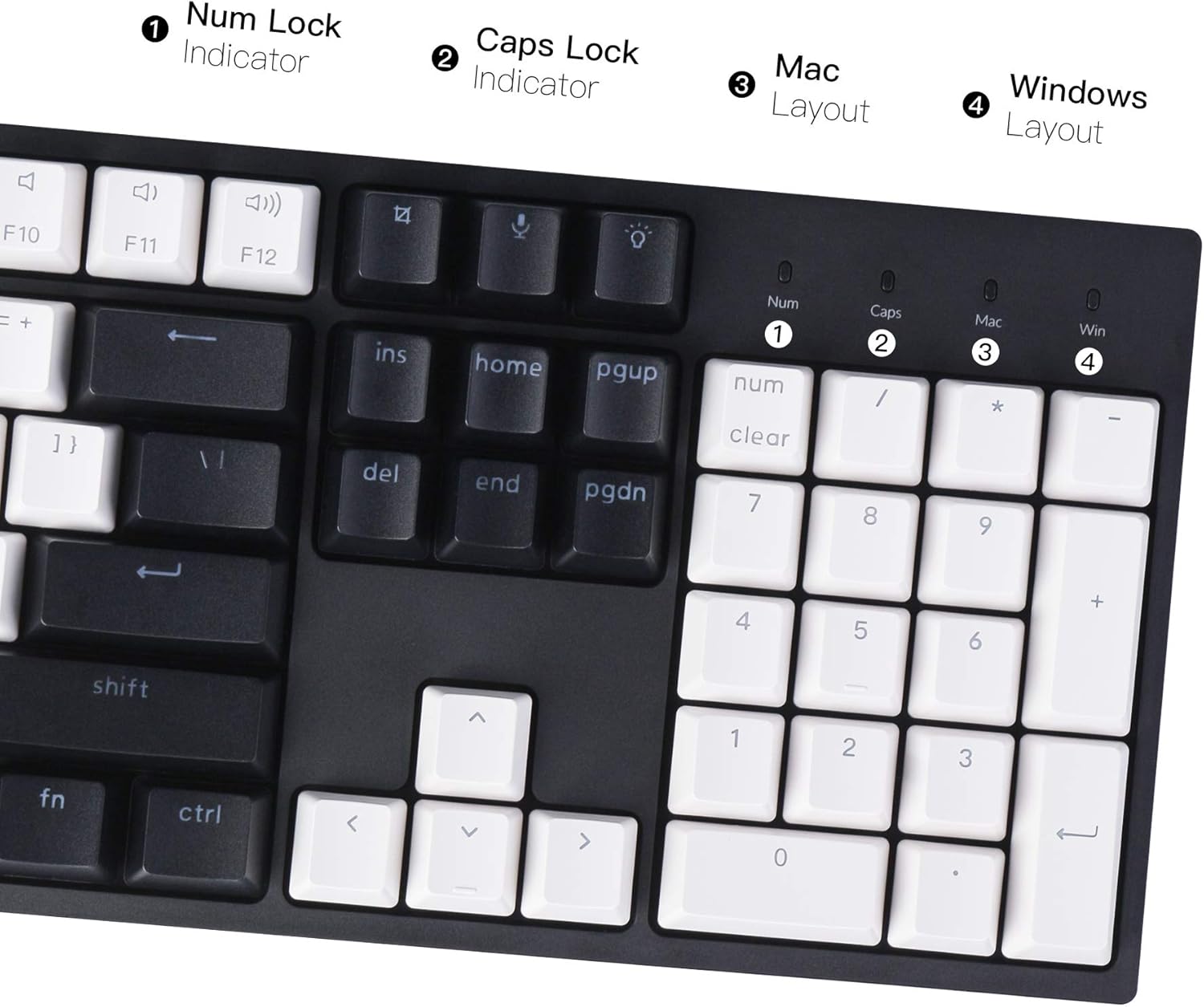 Keychron C2 Full Size 104 Keys Wired Mechanical Gaming Keyboard for Mac Layout, Gateron G Pro Brown Switch/White LED Backlight/Double Shot ABS Keycaps/USB C Computer Keyboard for Windows Laptop-5