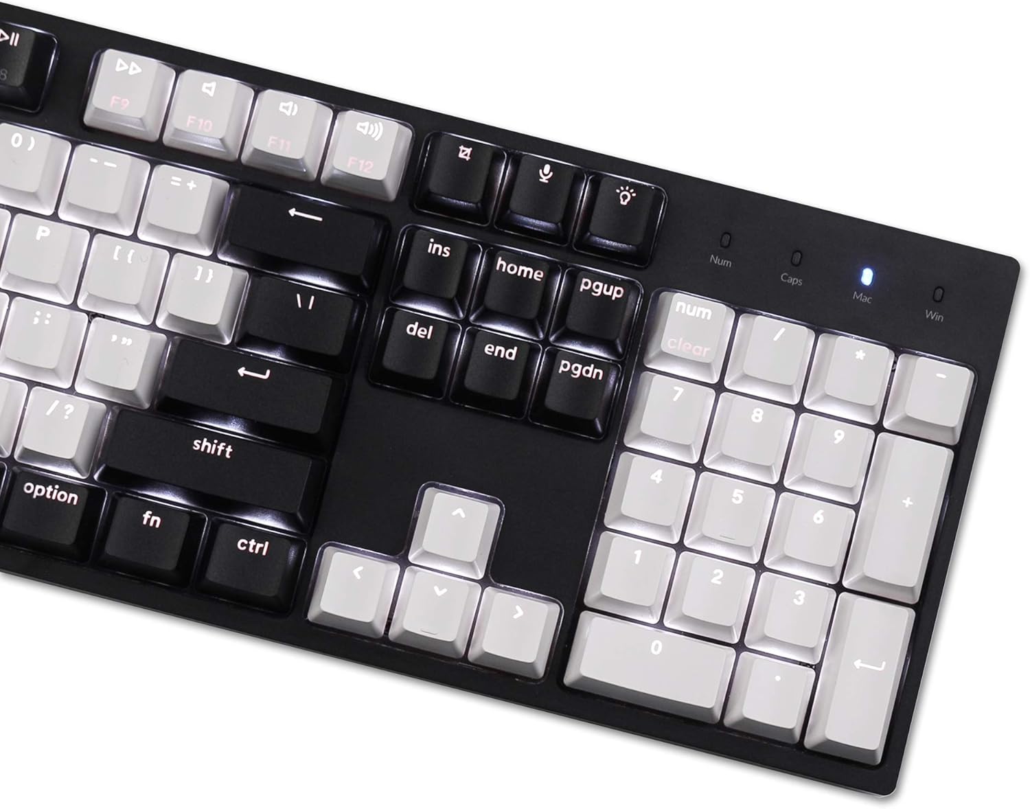 Keychron C2 Full Size 104 Keys Wired Mechanical Gaming Keyboard for Mac Layout, Gateron G Pro Brown Switch/White LED Backlight/Double Shot ABS Keycaps/USB C Computer Keyboard for Windows Laptop-7