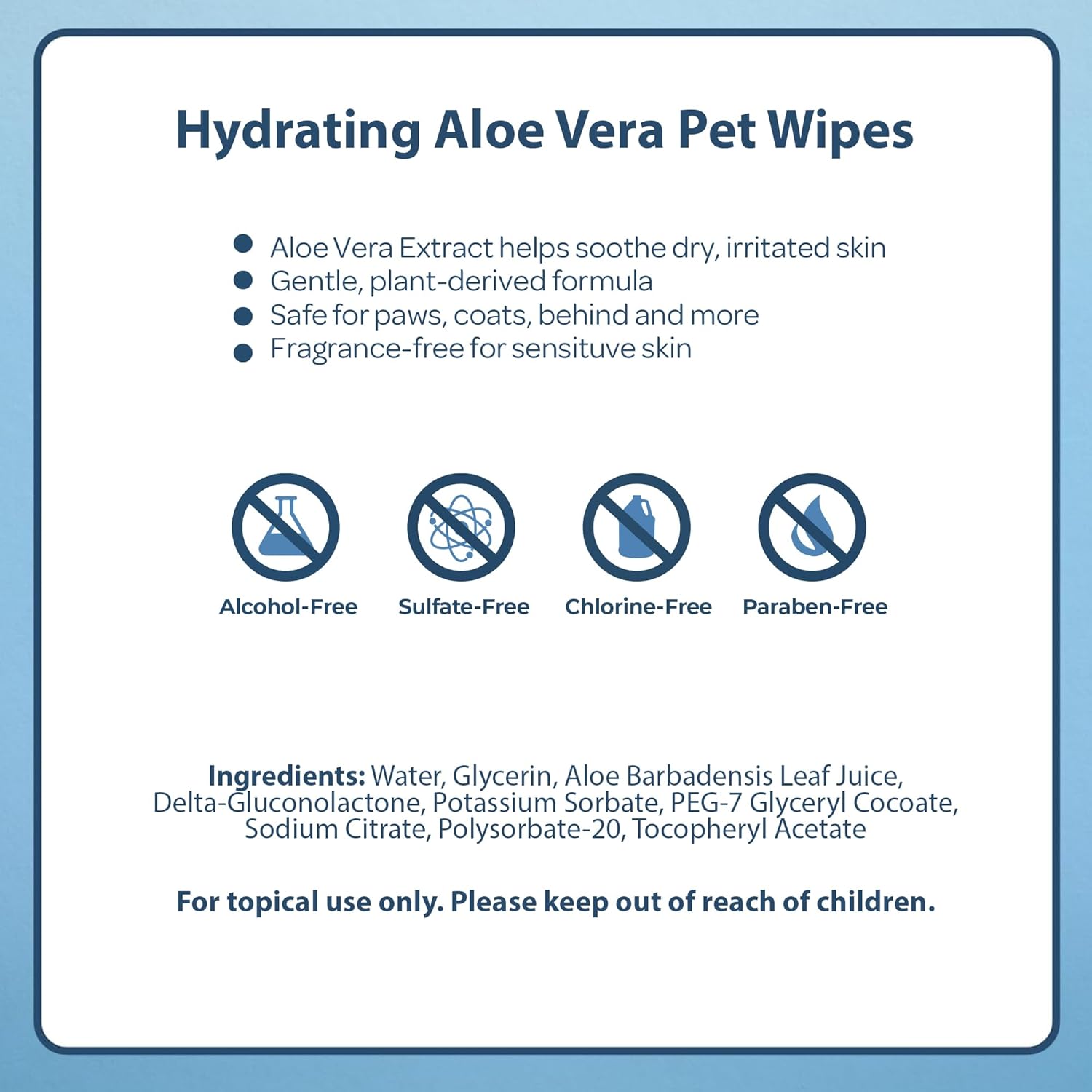 Best Pet Supplies 8" x 9" Pet Grooming Wipes for Dogs & Cats, 100 Pack, Plant-Based Deodorizer for Coats & Dry, Itchy, or Sensitive Skin, Clean Ears, Paws & Butt - Hydrating Aloe Vera (Unscented)-4